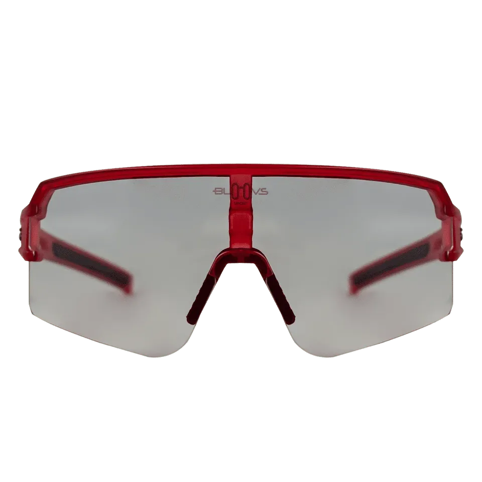 Bloovs Fiandre occhiale ciclismo fotocromatico rosso