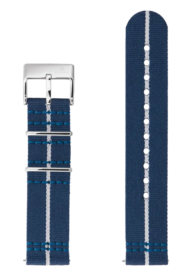 Sea2See Navy Blue/White cinturino 20 mm blu