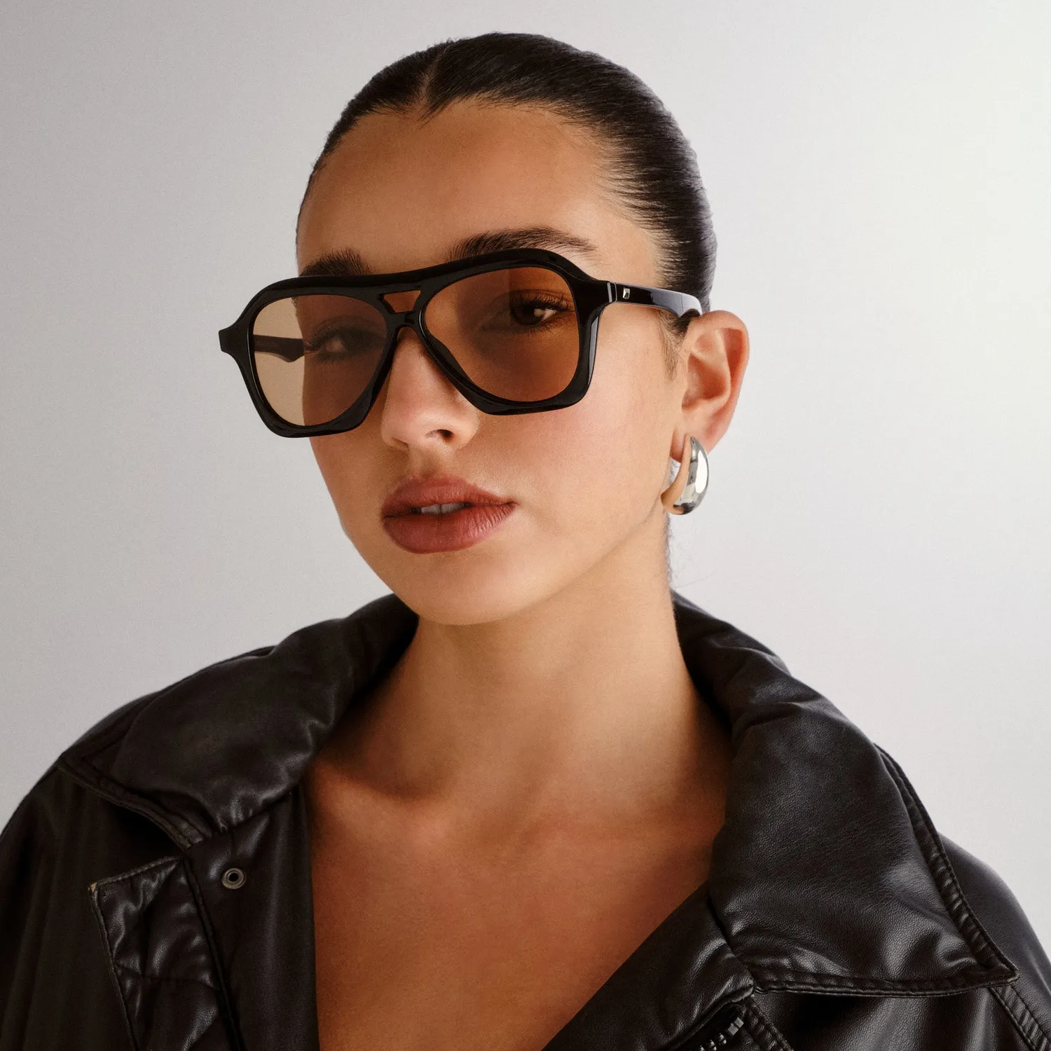 Le Specs Drizzle occhiale da sole nero polarizzato