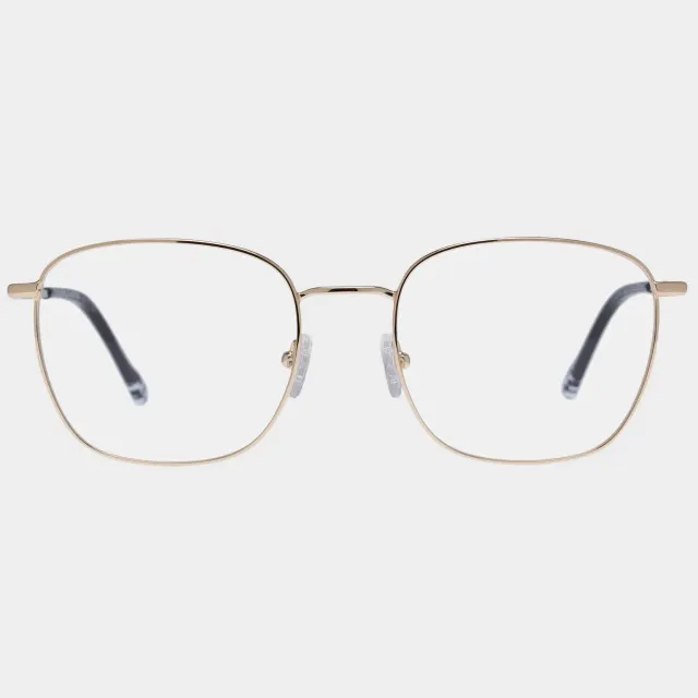 Le Specs Tempus montatura da vista oro quadrata