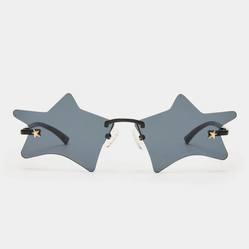 Le Specs Twinkle occhiale da sole nero stella