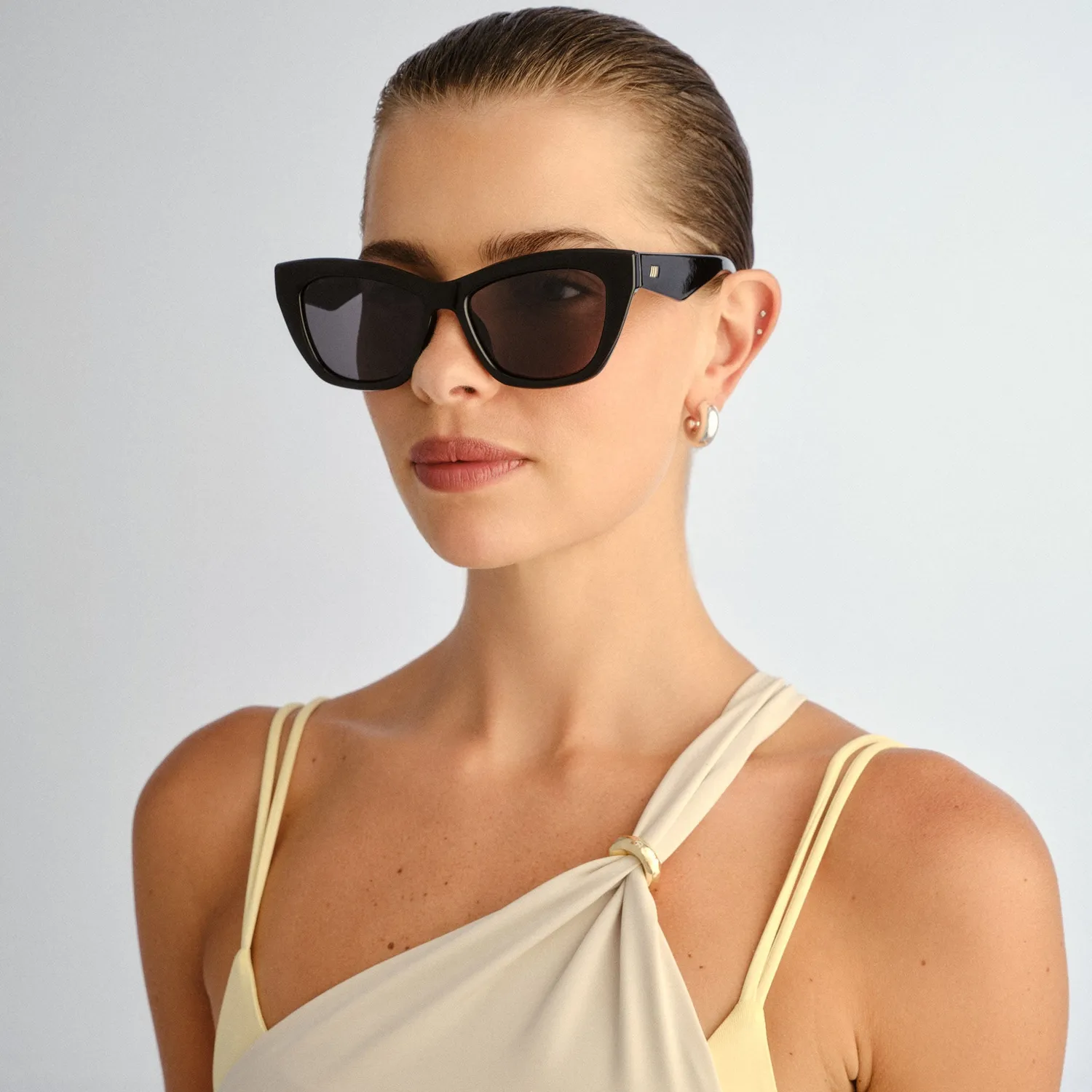 Le Specs Lumen+ occhiali da sole nero cat-eye polarizzato