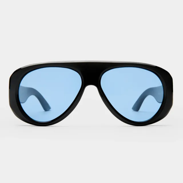 Le Specs Dream Boat occhiali aviator black blue mono