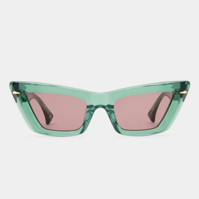 Le Specs Luxe Lucia occhiale da sole verde cat-eye