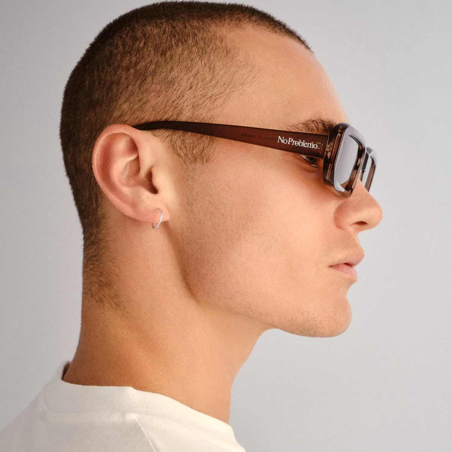 Le Specs Blackpool occhiale da sole cocoa rettangolare