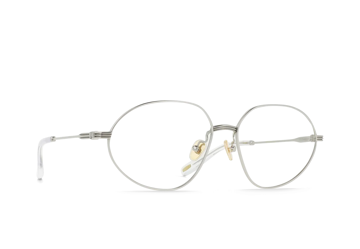Raen Zyra 57 montatura da vista silver clear titanio