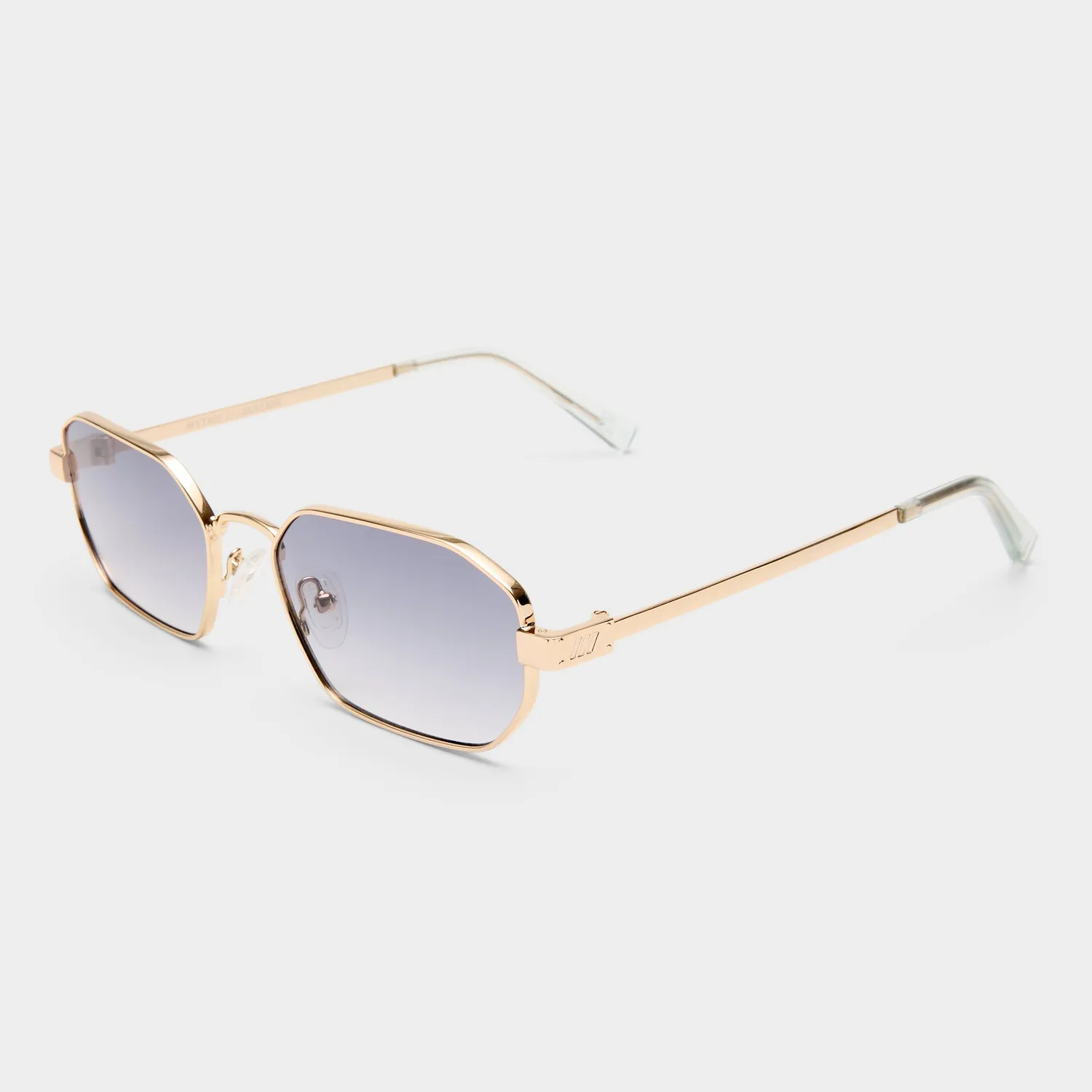 Le Specs Mythic occhiali da sole oro lenti azzurre