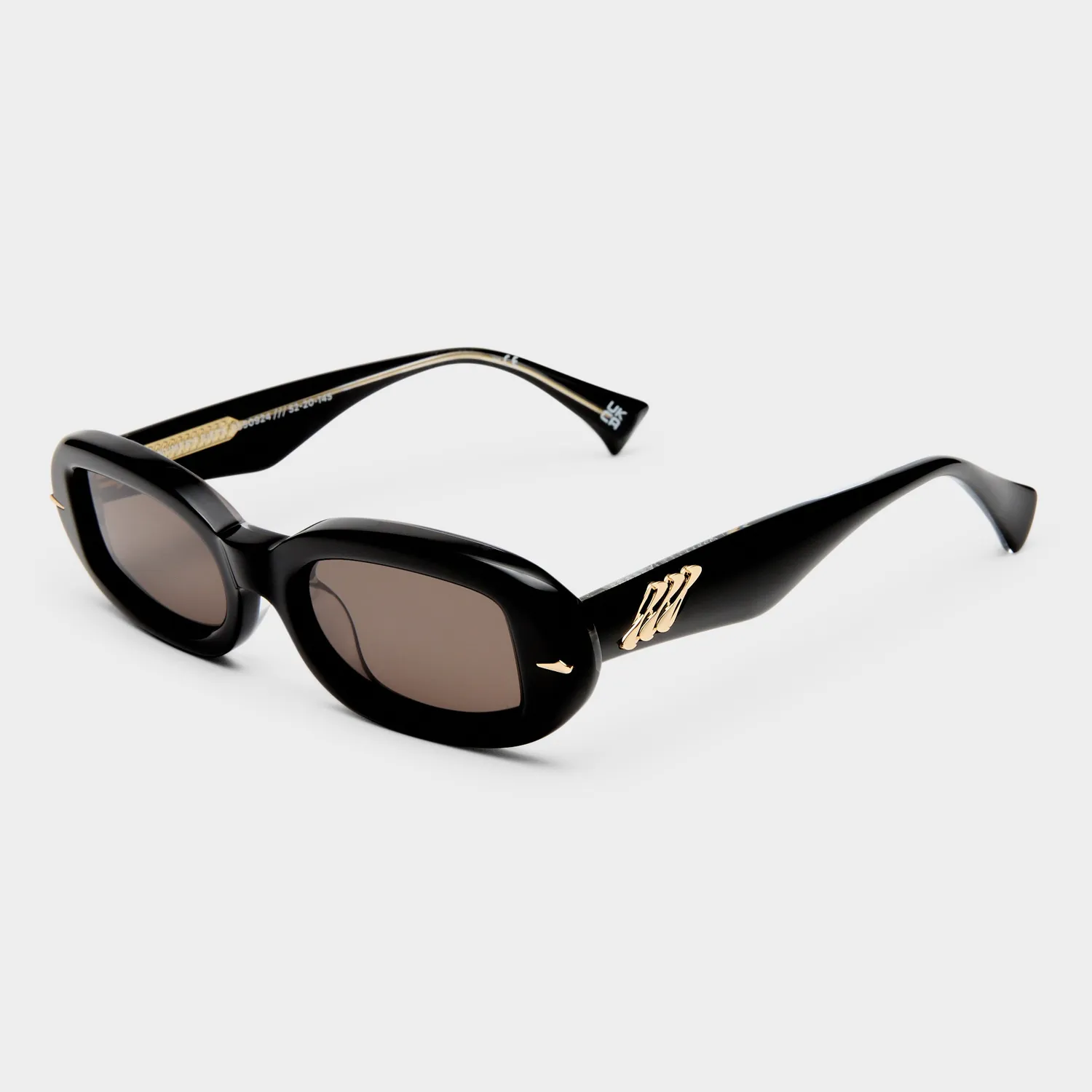 Le Specs Luxe Numero Siete occhiale da sole nero ovale