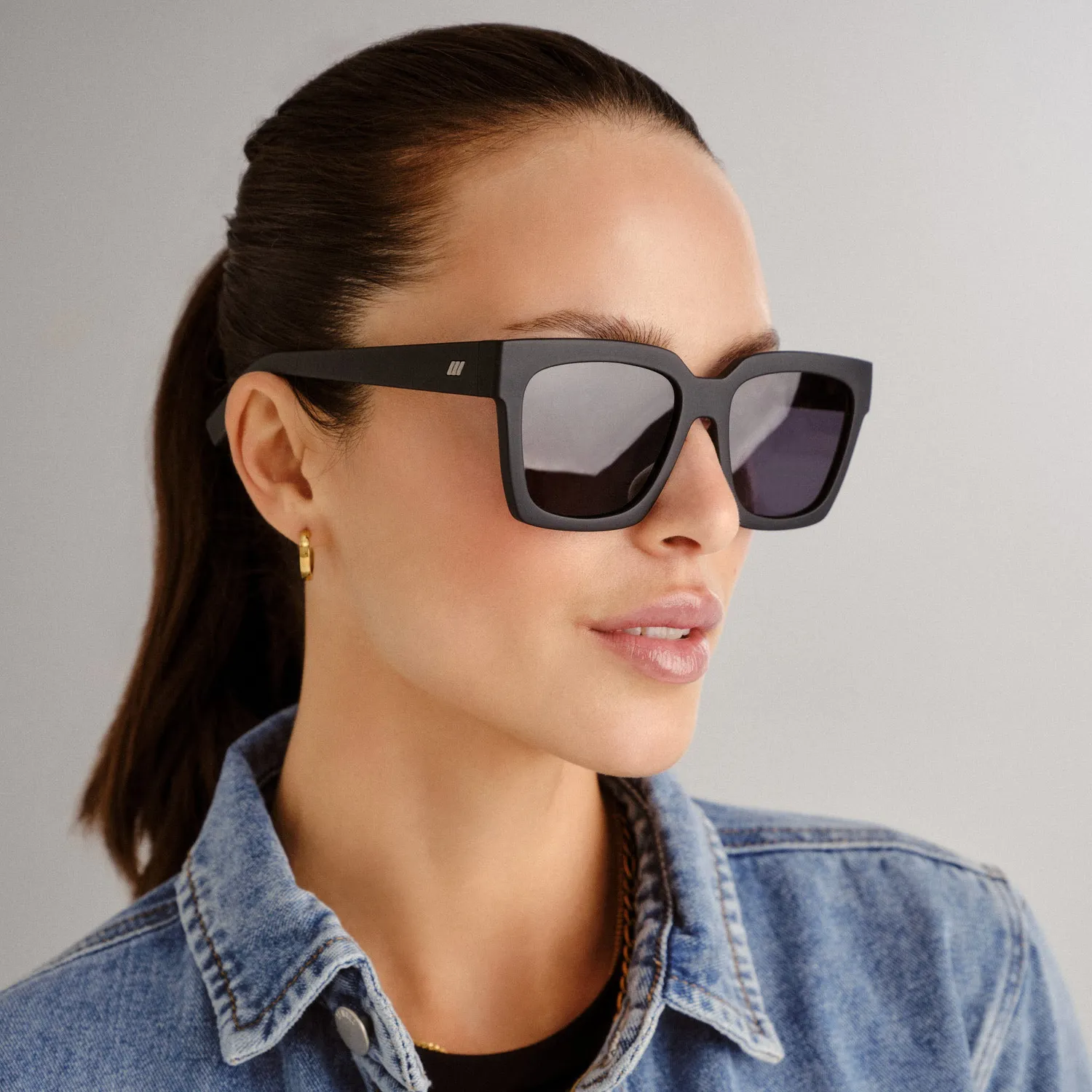 Le Specs Weekend Riot occhiale da sole nero opaco polar