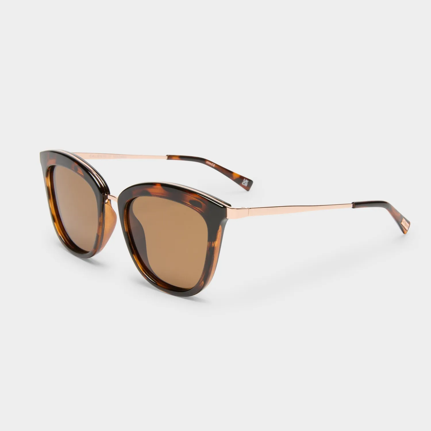 Le Specs Caliente occhiale da sole cat-eye tartarugato polarizzato