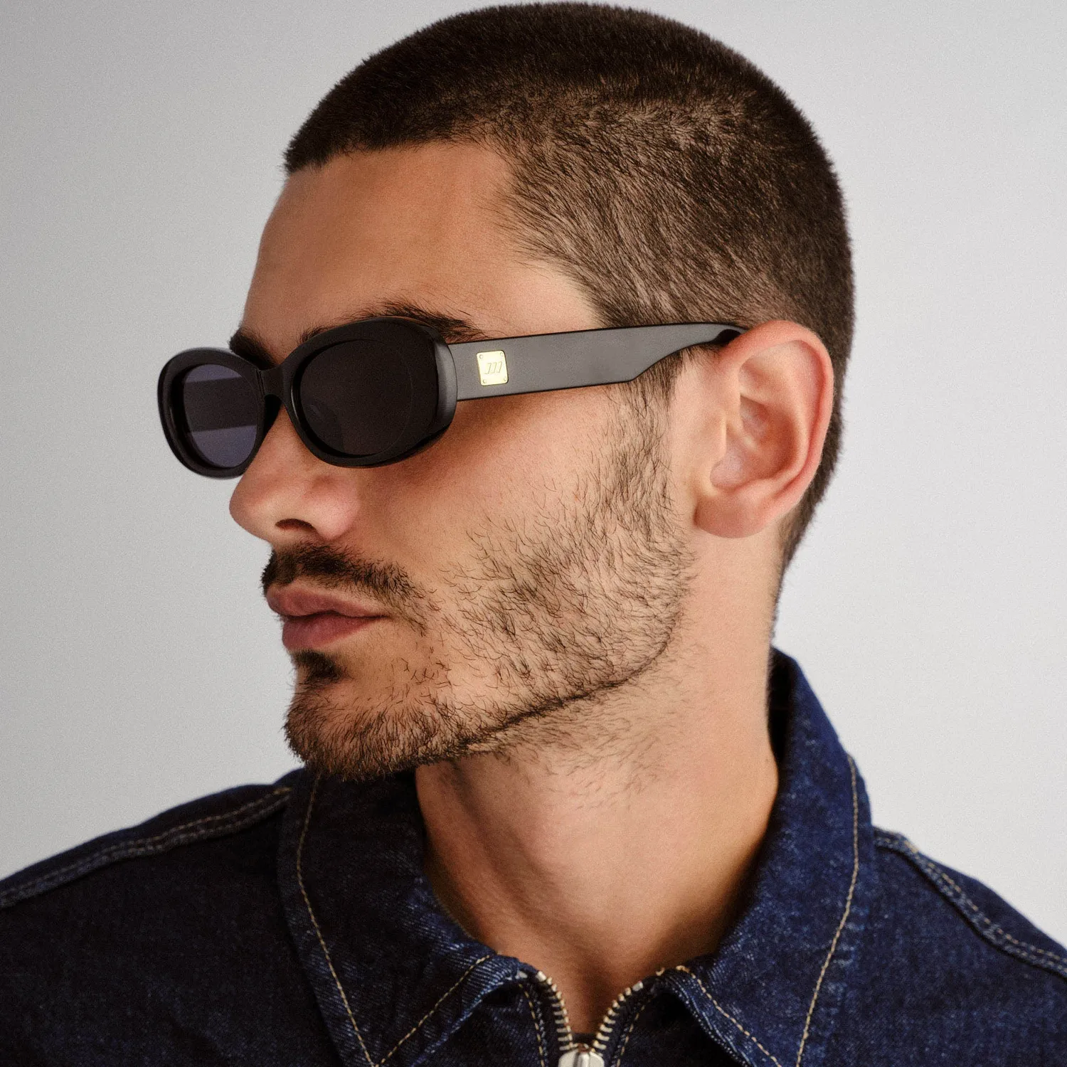 Le Specs Hey Ya + occhiali da sole nero vestibilità larga
