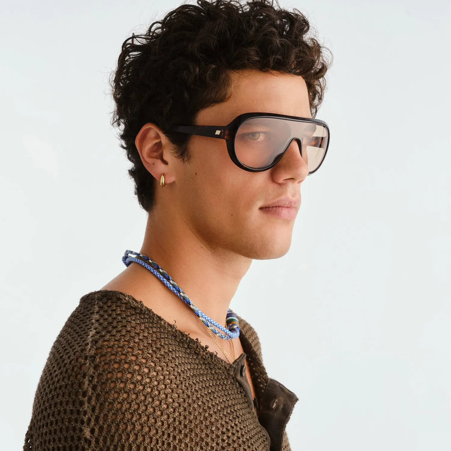 Le Specs Obsession occhiali da sole tartarugati mask