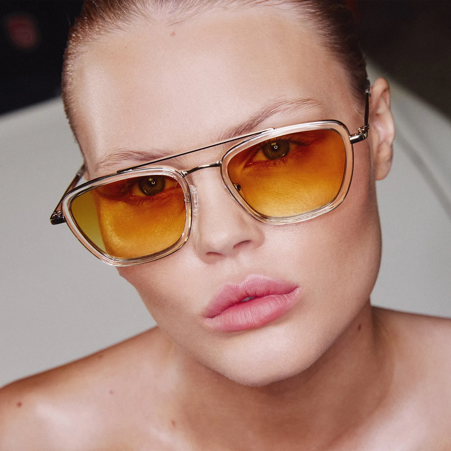 Le Specs Diametric occhiale da sole silver ochre