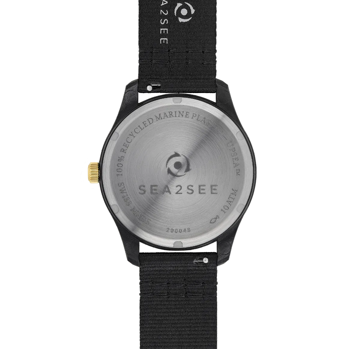 Sea2See Fiji 02 orologio nero 37 mm impermeabile