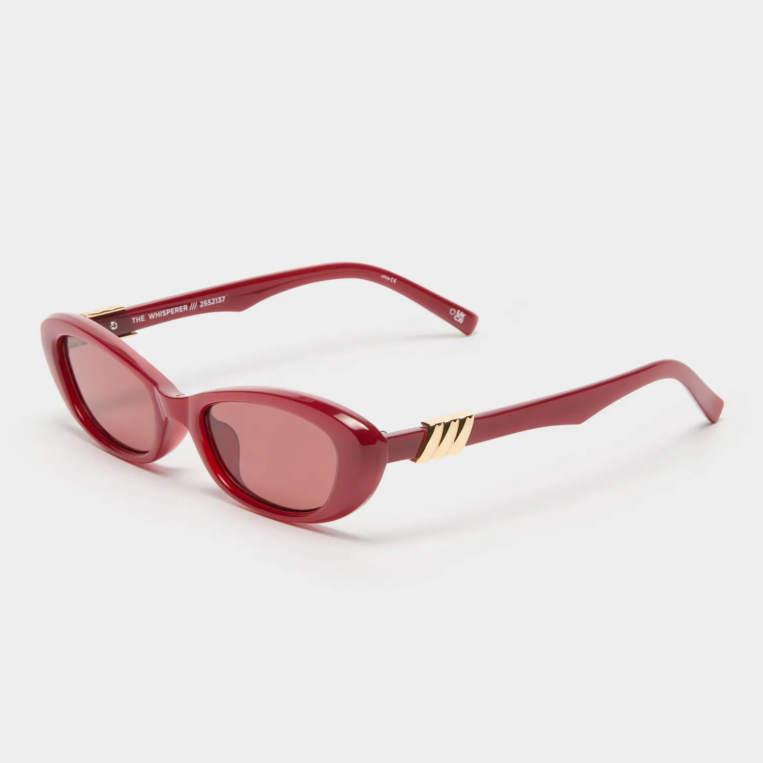 Le Specs The Whisperer occhiale da sole garnet cat-eye