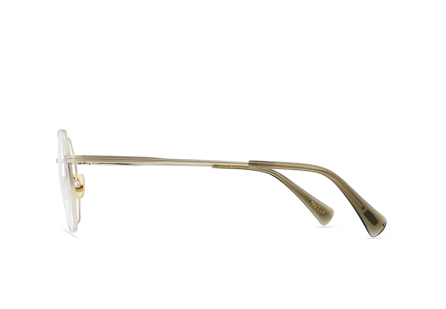 Raen Maylin montatura da vista Light Gold 52 titanio