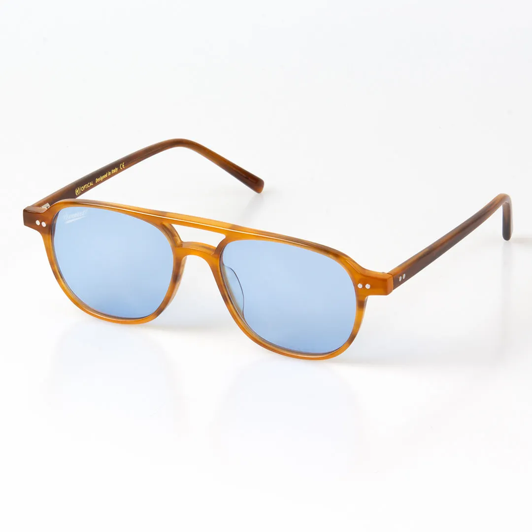 Hemmet America The Vegas occhiale da sole Horn Blue acetato