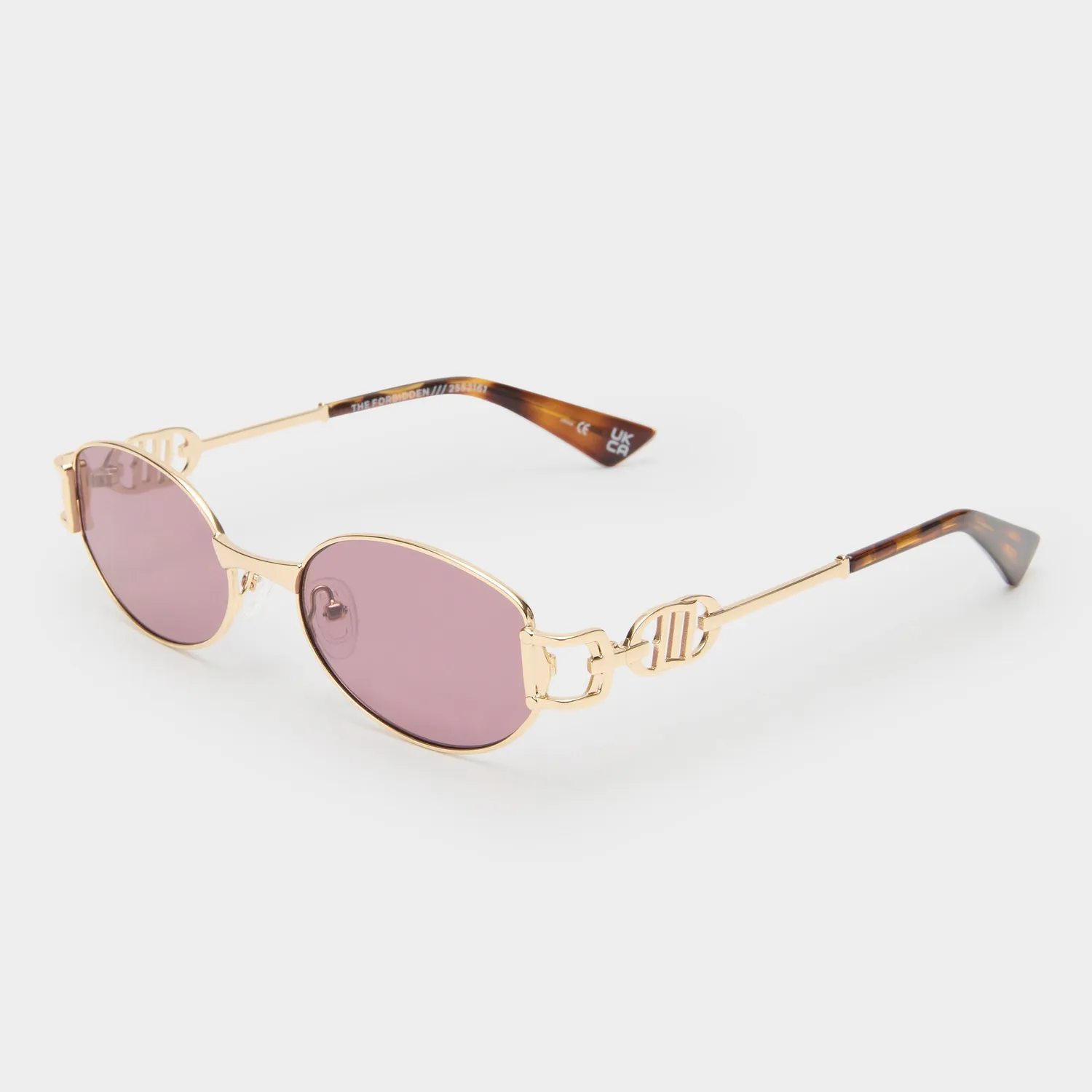 Le Specs The Forbidden occhiale da sole oro ovale small