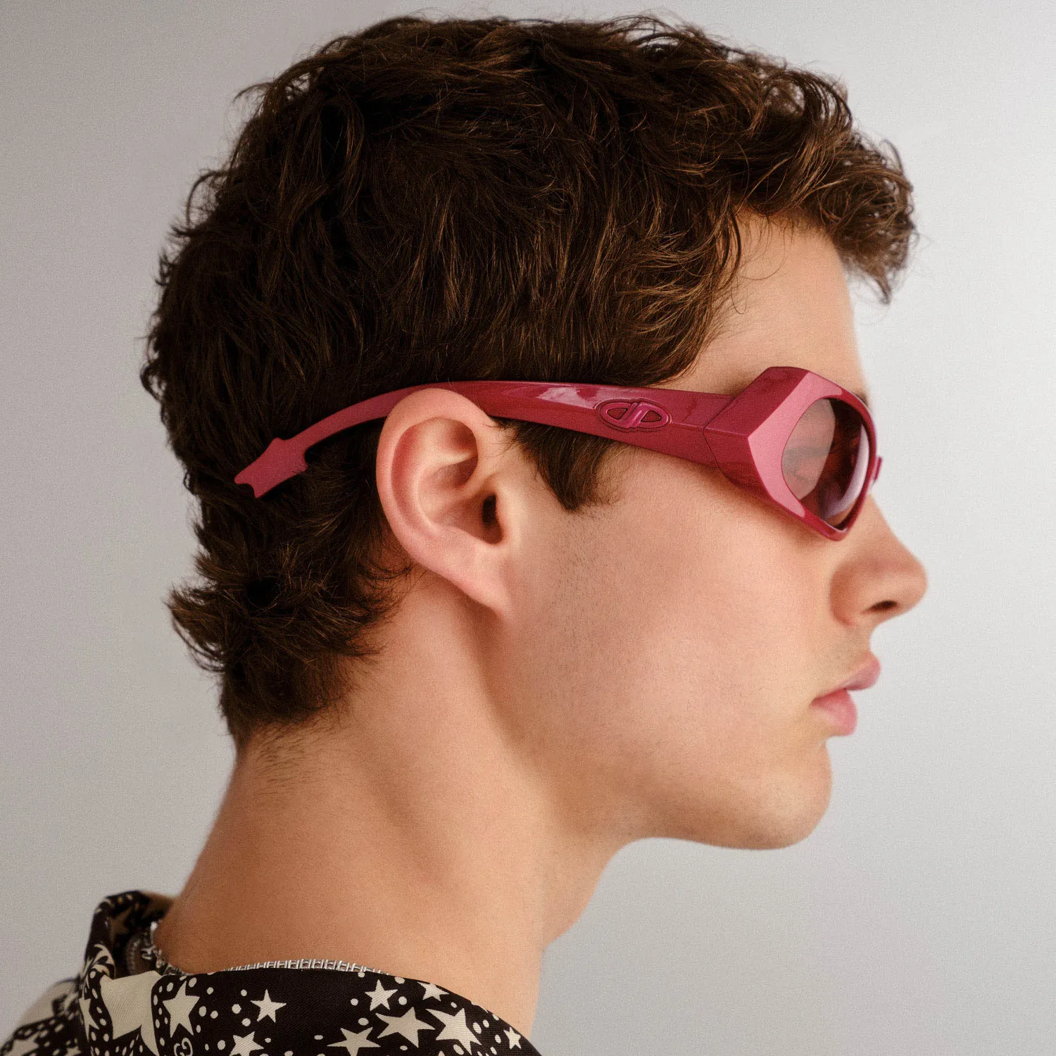 Le Specs Spaceman occhiale da sole galactic magenta avvolgente