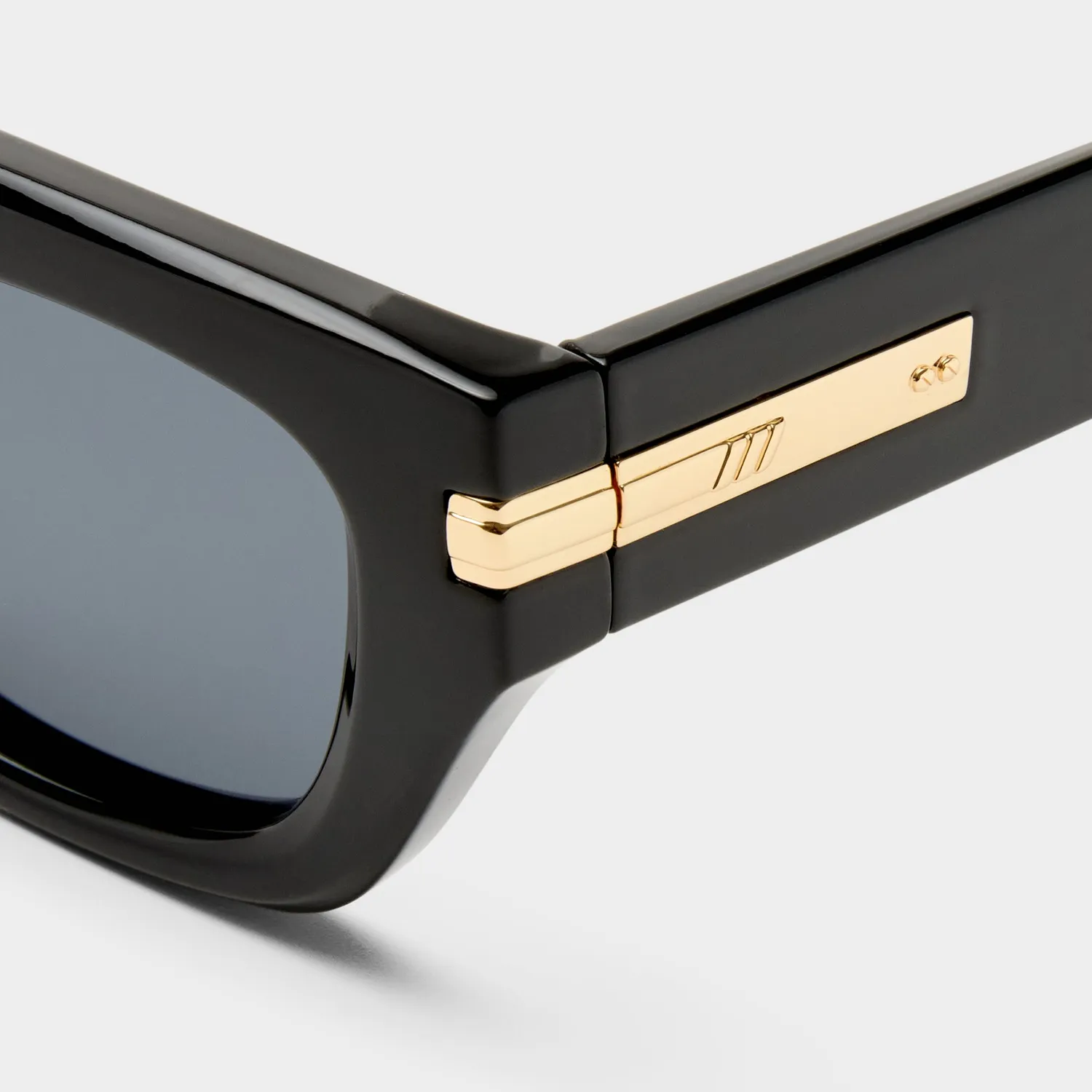 Le Specs Cubito + occhiale da sole nero polarizzato