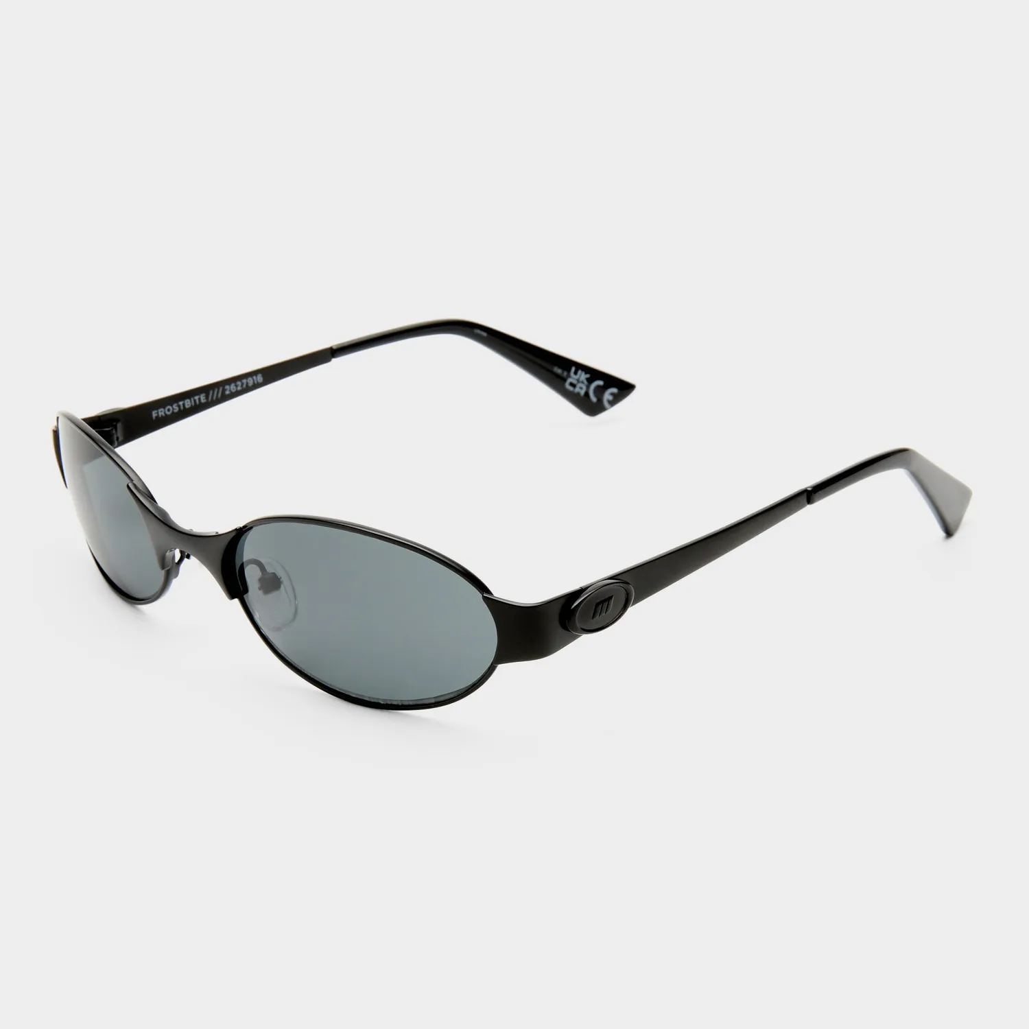Le Specs Frostbite occhiale da sole nero opaco ovale