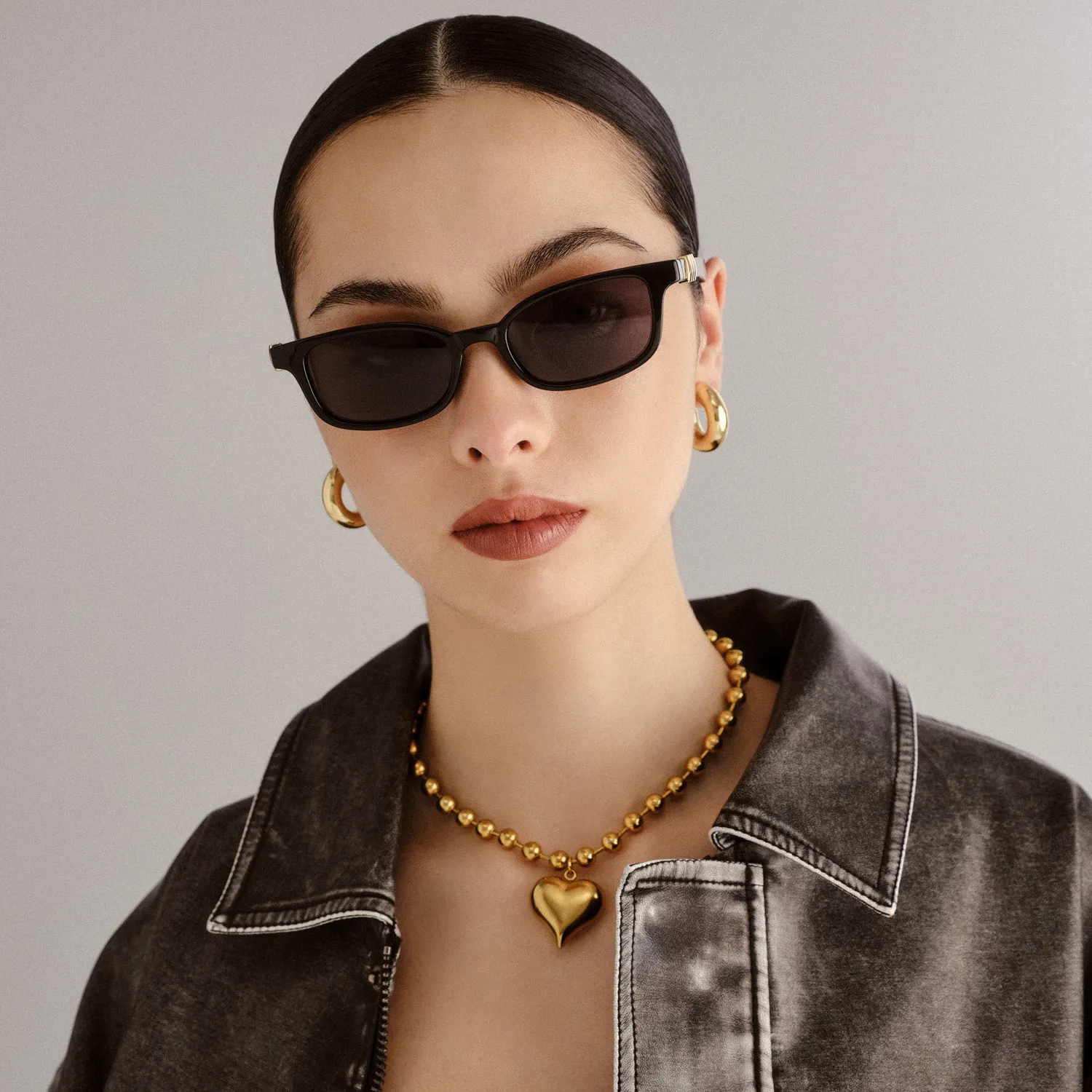 Le Specs Confidential occhiale da sole nero micro