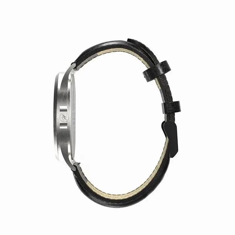 Hemmet H Watch Series 2 orologio nero cinturino pelle