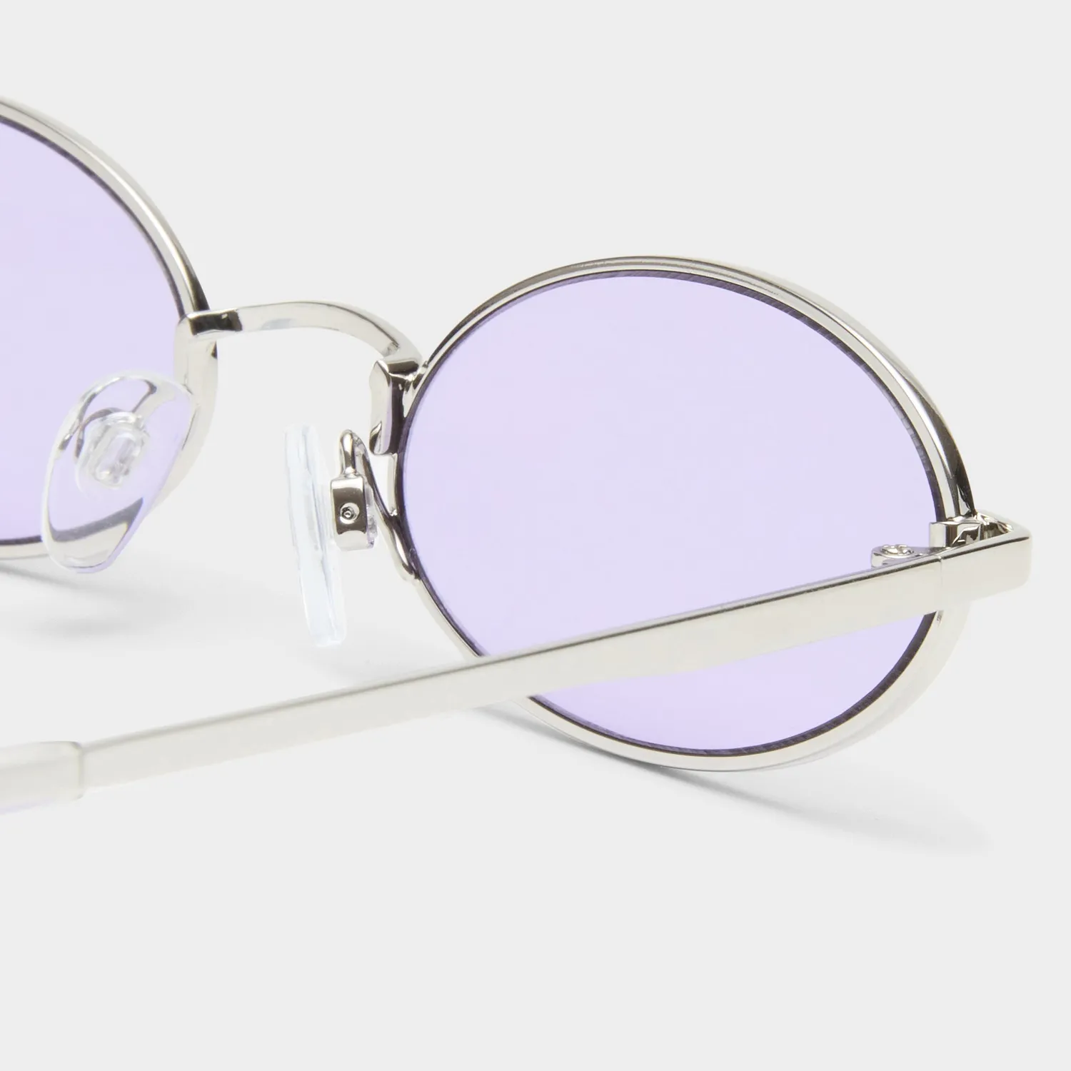 Le Specs Love Train occhiale da sole ovale argento