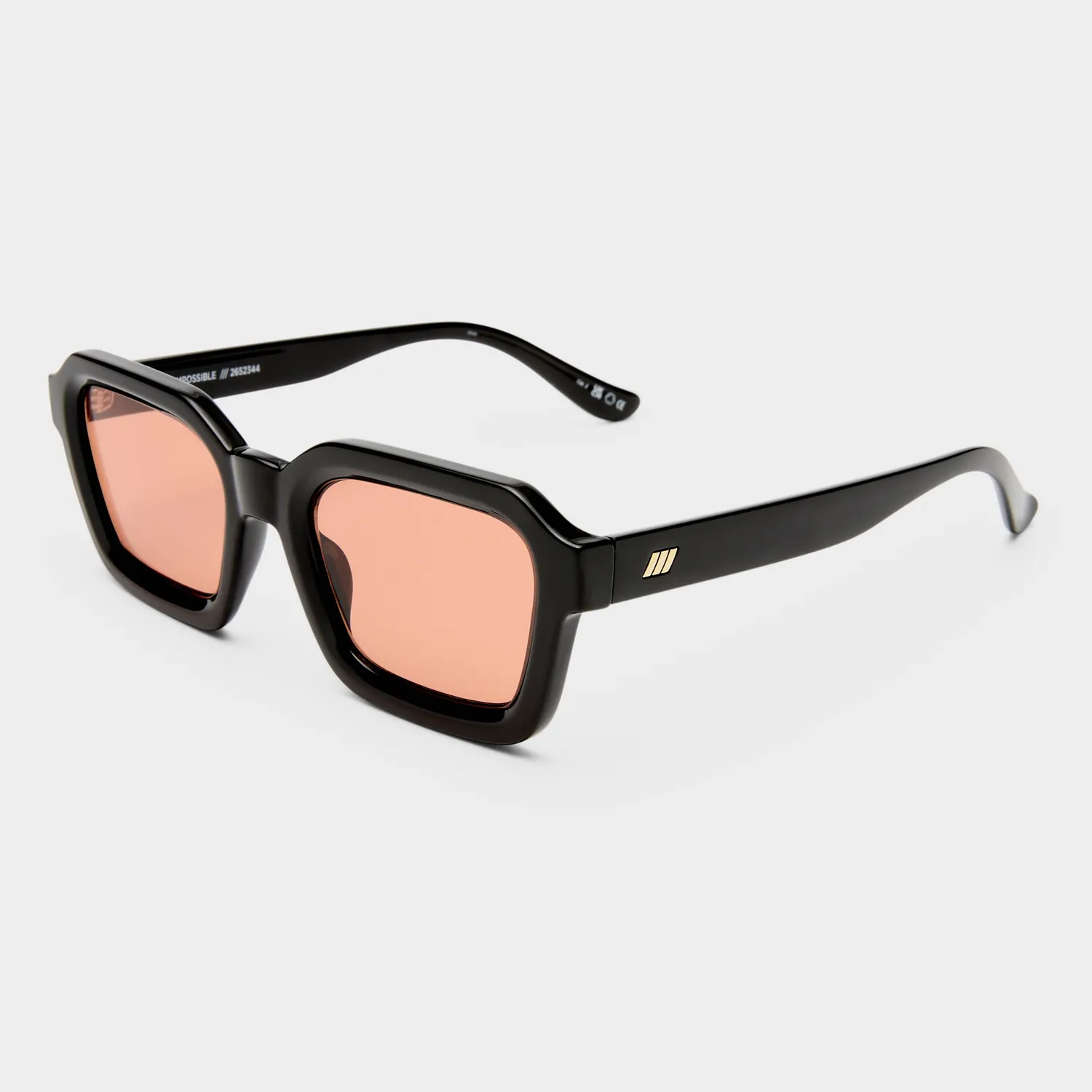 Le Specs Impossible occhiali da sole neri quadrati