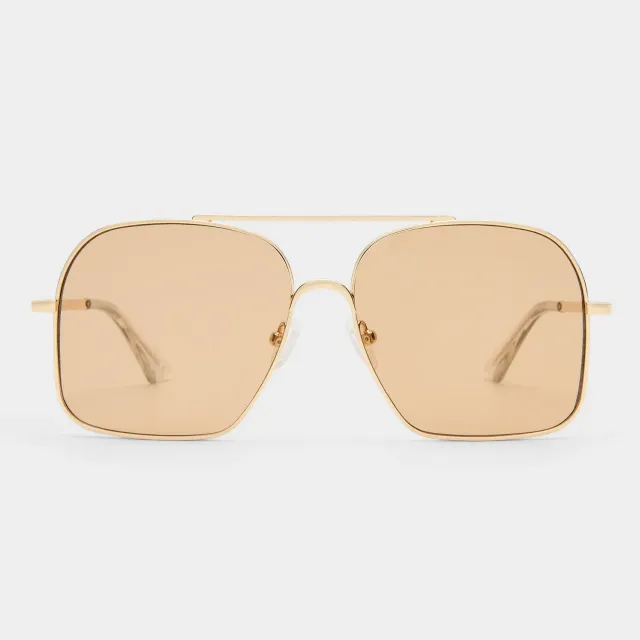 Le Specs Civelle occhiali da sole oro lucido aviatori