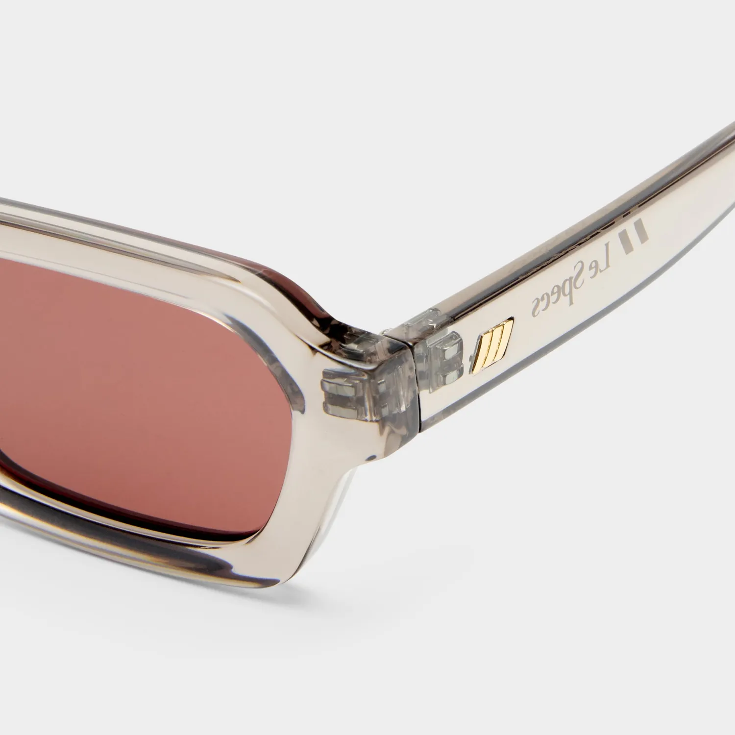 Le Specs Tension occhiali da sole grigi rettangolari