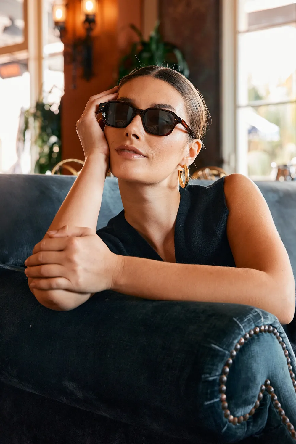 Raen Rhyme occhiali da sole Recycled Black 51 anni 90