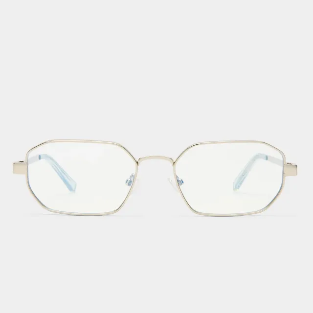 Le Specs Mythic occhiali luce blu argento