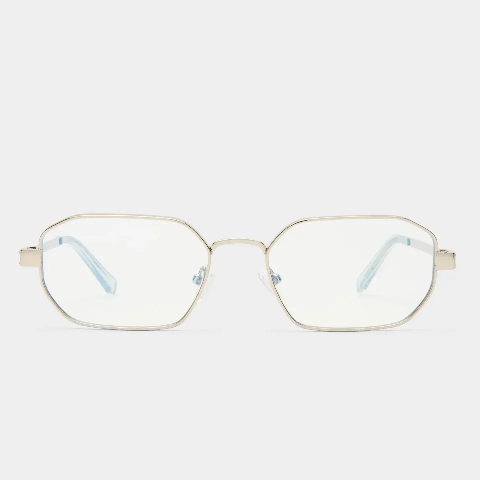 Le Specs Mythic occhiali luce blu argento
