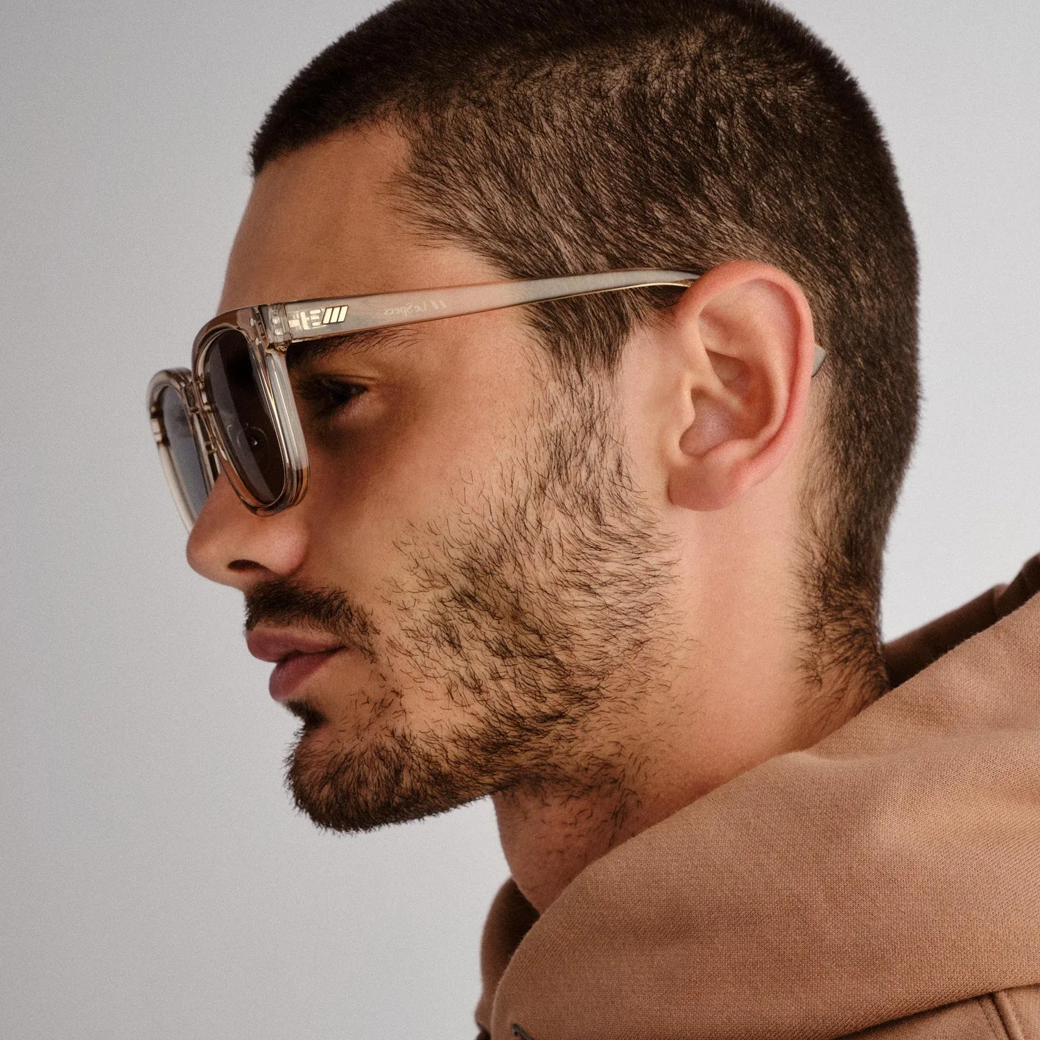 Le Specs Le Domino occhiali da sole verdi quadrati