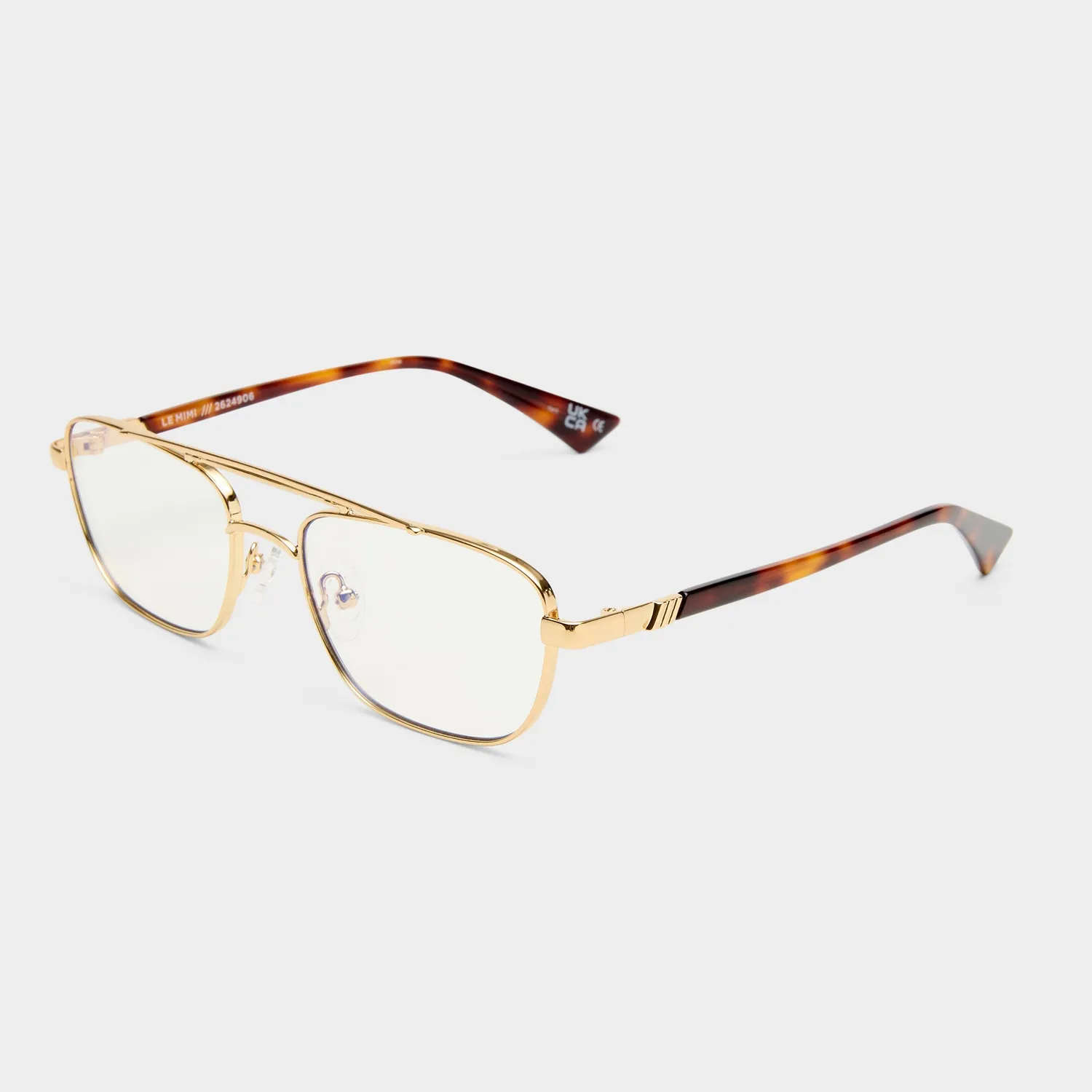 Le Specs Le Mimi occhiali luce blu oro aviator