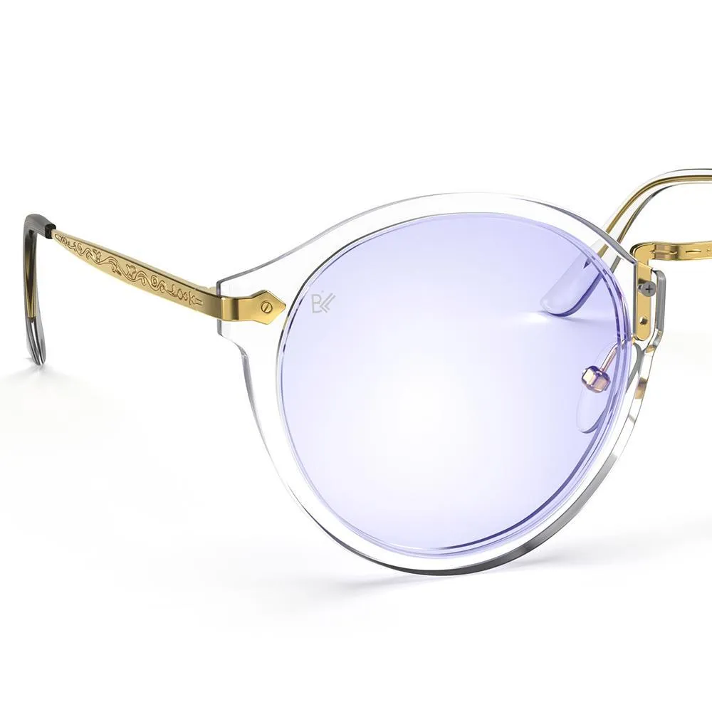 Hemmet Vintage Raider B+ occhiali luce blu argento oro TR90