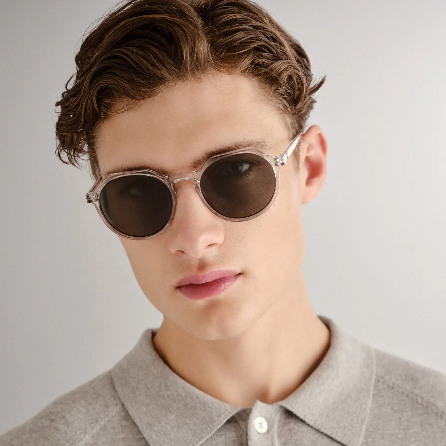 Le Specs Speed of Night occhiale da sole clear shadow tondo