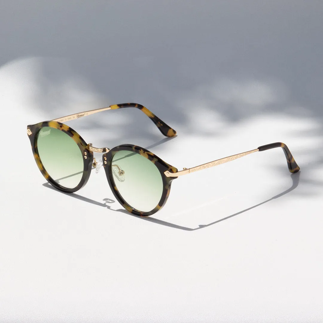 Hemmet Vintage Raider Deluxe occhiale da sole verde acetato