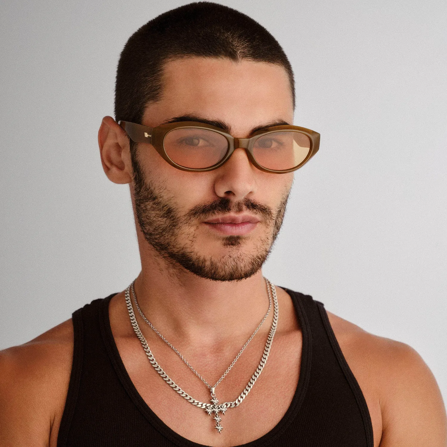 Le Specs Le Bijou occhiale da sole Toffee giallo wide fit