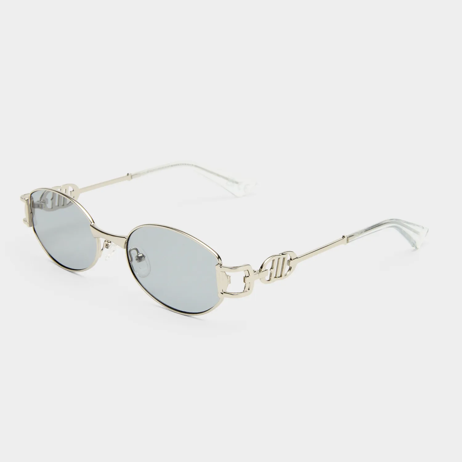 Le Specs The Forbidden occhiali da sole argento ovali