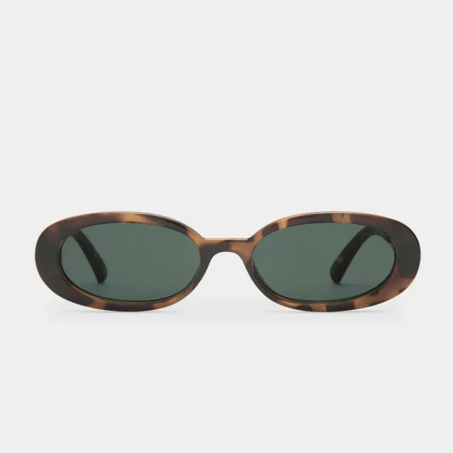 Le Specs Outta Love occhiale da sole tort verde ovale
