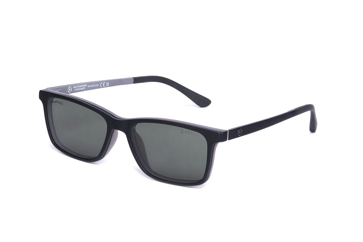 Sea2See Cortes montatura da vista grigia con clip-on