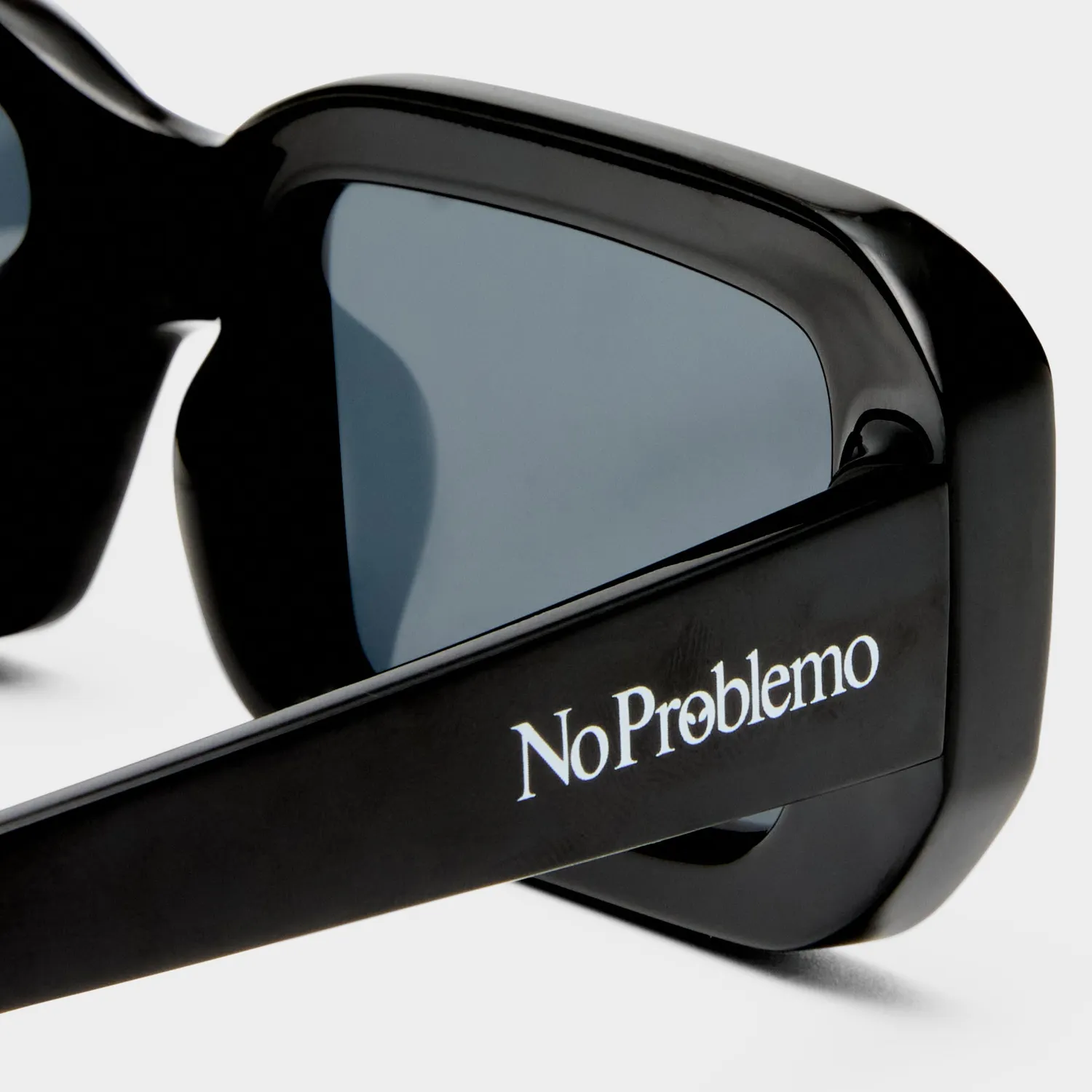 Le Specs Blackpool occhiale da sole nero rettangolare