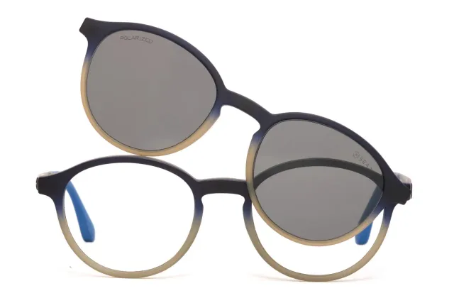 Sea2See Siracusa montatura vista blue grey matte con clip sole