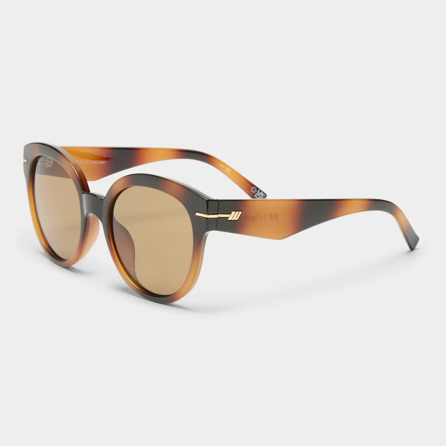 Le Specs Capacious occhiale da sole tartarugato lente marrone
