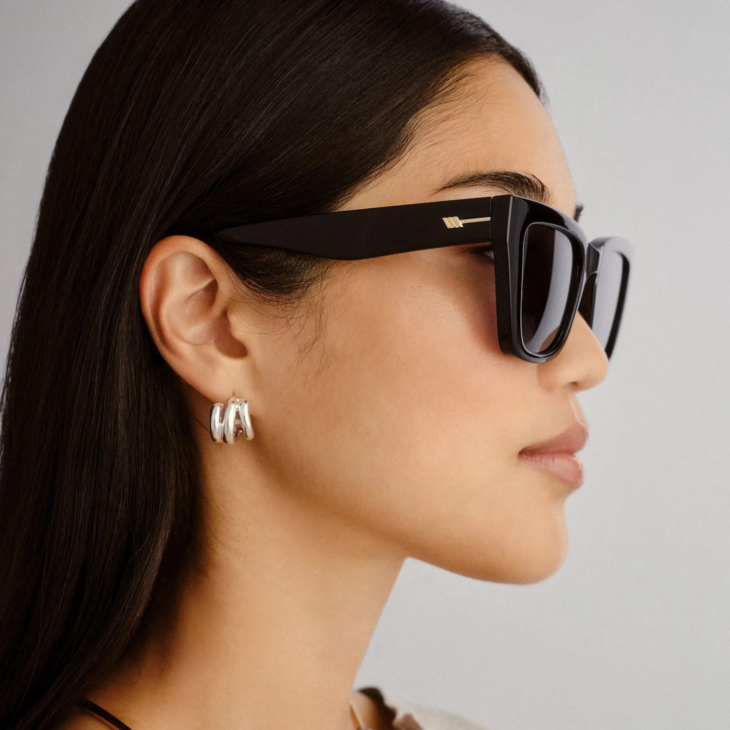 Le Specs Le Coeur occhiale da sole nero polarizzato