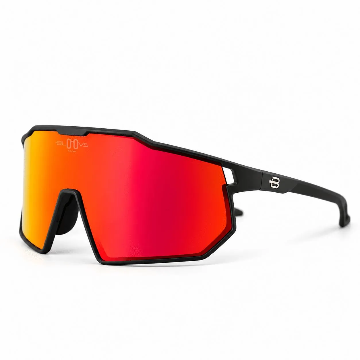 Bloovs Verbier occhiale da sole dark green carbon fire red
