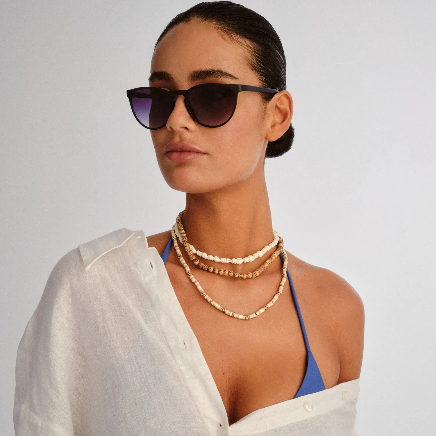 Le Specs Invincible occhiali da sole nero tondi