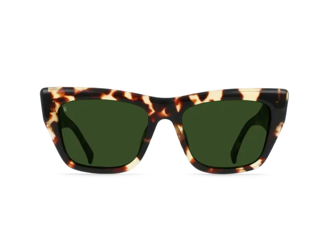 Raen Marza occhiale da sole Champagne Verde 53 oversize
